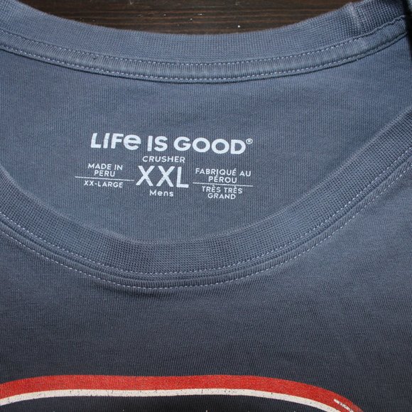 Life Is Good Men's crusher long sleeve Ski Goggle Landscape t shirt size XXL - Picture 3 of 7